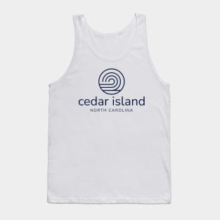 Cedar Island, NC Beach Summer Wave Tank Top